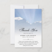 3.5x5 Hartelijk dank u wekt begrip voor de begrafe Bedankkaart (Voorkant)