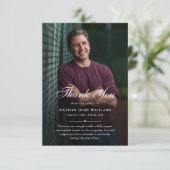 3.5x5 Hartelijk dank voor uw persoonlijke foto-sym Bedankkaart (Staand voorkant)