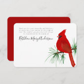 3.5x5 Hoofdletterherdenking Bedankkaart (Voorkant / Achterkant)