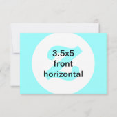 3,5x5 horizontale uitnodiging (Voorkant)