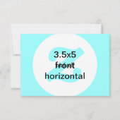 3,5x5 horizontale uitnodiging (Voorkant)