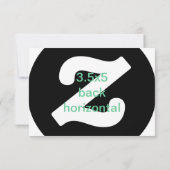 3,5x5 horizontale uitnodiging (Achterkant)