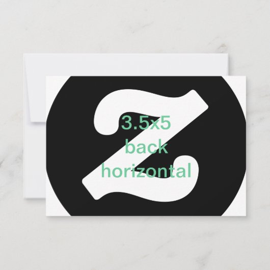 3,5x5 horizontale uitnodiging (Achterkant)