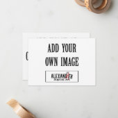 3,5x5-inch horizontale A1-flatkaart Notitiekaartje (Voorkant / Achterkant in situ)