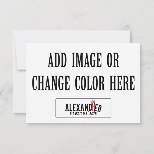 3,5x5-inch horizontale A1-flatkaart Notitiekaartje (Achterkant)