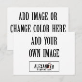 3,5x5-inch horizontale A1-flatkaart Notitiekaartje (Voorkant / Achterkant)