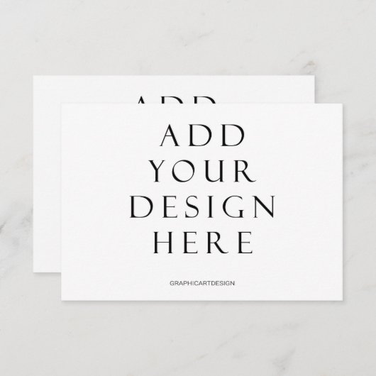 3,5x5-inch horizontale Kaart afdrukken Upload uw o (Voorkant / Achterkant)