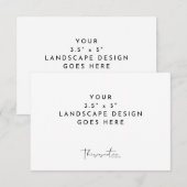 3,5x5-inch RSVP-behuizing Kaart Drukkerij Sjabloon (Voorkant / Achterkant)