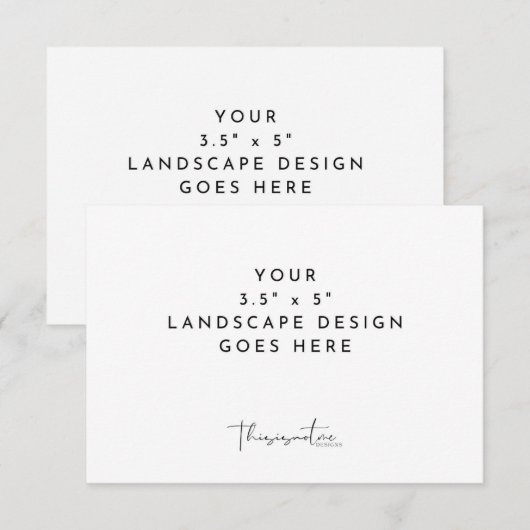 3,5x5-inch RSVP-behuizing Kaart Drukkerij Sjabloon (Voorkant / Achterkant)