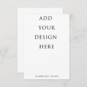 3,5x5-inch verticale RSVP/uitbreidingskaart RSVP Kaartje (Voorkant / Achterkant)