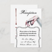 3.5x5 Opvangkaart zombie bloed druppel vampier Kaart (Voorkant / Achterkant)