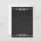 3,5x5 R.S.V.P. Card Modern Chalkboard RSVP Kaartje (Achterkant)