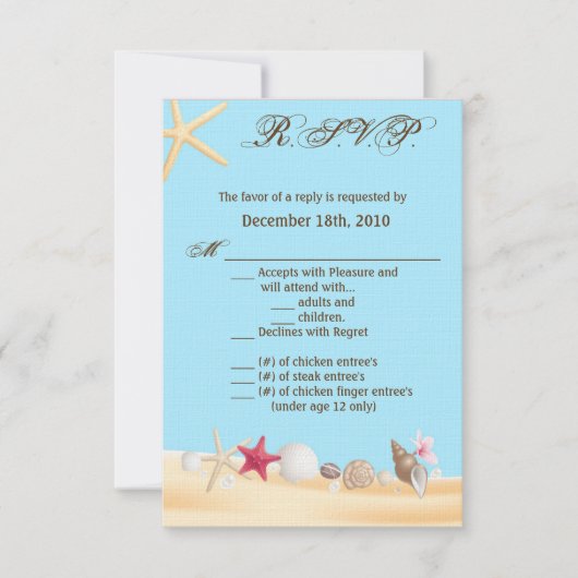 3.5x5 R.S.V.P. Kaart (Voorkant)