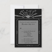 3.5x5 R.S.V.P. Kaart Art Deco Roaring 20s GATSBY (Voorkant)