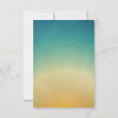 3.5x5 R.S.V.P. Kaart Beach Sunset Palm Trees Strin (Achterkant)