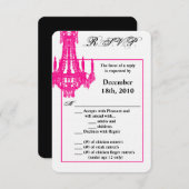 3.5x5 R.S.V.P. Kaart Crystal Kroonluchter Glitz Gl (Voorkant / Achterkant)