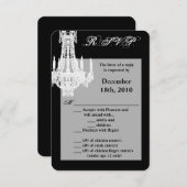 3.5x5 R.S.V.P. Kaart Crystal Kroonluchter Glitz Gl (Voorkant / Achterkant)