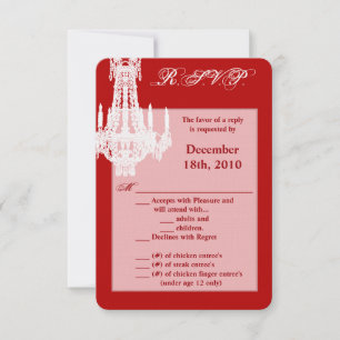 3.5x5 R.S.V.P. Kaart Crystal Kroonluchter Glitz Gl