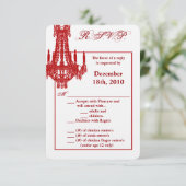 3.5x5 R.S.V.P. Kaart Crystal Kroonluchter Glitz Gl (Staand voorkant)