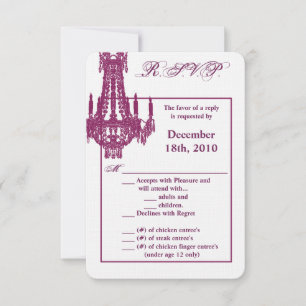 3.5x5 R.S.V.P. Kaart Crystal Kroonluchter Glitz Gl