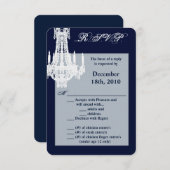 3.5x5 R.S.V.P. Kaart Crystal Kroonluchter Glitz Gl (Voorkant / Achterkant)