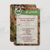 3,5x5 R.S.V.P. Kaart Deer Couple Doe Buck Camo (Voorkant / Achterkant)