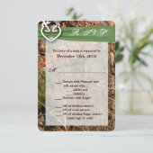 3,5x5 R.S.V.P. Kaart Deer Couple Doe Buck Camo (Staand voorkant)