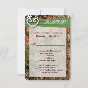 3,5x5 R.S.V.P. Kaart Deer Couple Doe Buck Camo