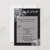 3.5x5 R.S.V.P. Kaart Diamond Sieraden Ketting Brac (Voorkant)