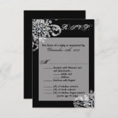 3.5x5 R.S.V.P. Kaart Diamond Sieraden Ketting Brac (Voorkant / Achterkant)