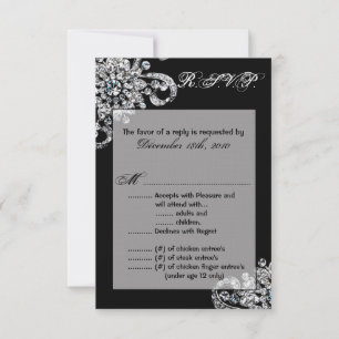 3.5x5 R.S.V.P. Kaart Diamond Sieraden Ketting Brac