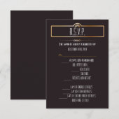 3.5x5 R.S.V.P. kaart Gatsby thema (Voorkant / Achterkant)