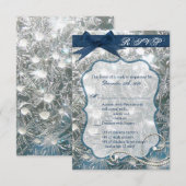 3.5x5 R.S.V.P. Kaart Gebarsten IJswintersneeuw (Voorkant / Achterkant)