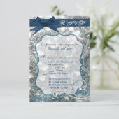 3.5x5 R.S.V.P. Kaart Gebarsten IJswintersneeuw (Staand voorkant)