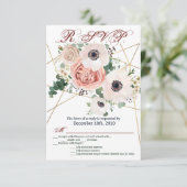 3.5x5 R.S.V.P. Kaart Geometrische Tuin Roos Anemon (Staand voorkant)