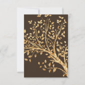 3.5x5 R.S.V.P. Kaart Goudfolie Herfst Herfst Boom  (Achterkant)