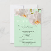 3.5x5 R.S.V.P.-kaart Groen & Orchidee Kaart (Voorkant)