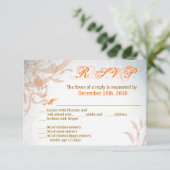 3.5x5 R.S.V.P. Kaart Herfst Filigree Herfstwerveli (Staand voorkant)