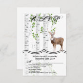 3.5x5 R.S.V.P. Kaart Herten Doe Buck Hunting (Voorkant / Achterkant)