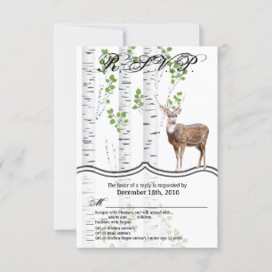 3.5x5 R.S.V.P. Kaart Herten Doe Buck Hunting