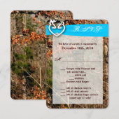 3.5x5 R.S.V.P. kaart herten paar doe buck camoufla (Voorkant / Achterkant)