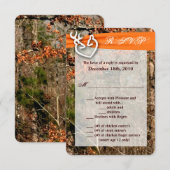 3.5x5 R.S.V.P. kaart Herten paar Doe Ree Camo (Voorkant / Achterkant)