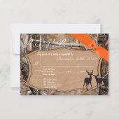 3,5x5 R.S.V.P. Kaart Hunters Camo Camoflauge Deer (Voorkant)