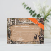 3,5x5 R.S.V.P. Kaart Hunters Camo Camoflauge Deer (Staand voorkant)