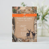 3,5x5 R.S.V.P. Kaart Hunters Camo Camoflauge Deer (Staand voorkant)