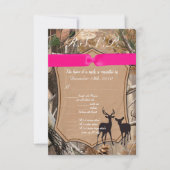3,5x5 R.S.V.P. Kaart Hunters Camo Camoflauge Deer (Voorkant)