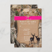 3,5x5 R.S.V.P. Kaart Hunters Camo Camoflauge Deer (Voorkant / Achterkant)