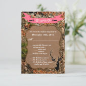 3,5x5 R.S.V.P. Kaart Hunting Deer Buck Head Camo (Staand voorkant)