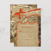 3.5x5 R.S.V.P.-kaart Huwelijksjagers Cam RSVP Kaartje (Voorkant / Achterkant)