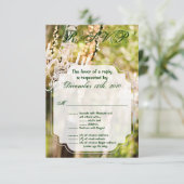 3.5x5 R.S.V.P. Kaart Huwelijkskandelaar in Eikenbo (Staand voorkant)